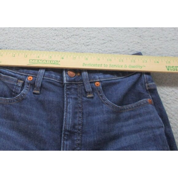 MADEWELL Curvy Fit Blue Stretch Denim High-Rise 5-Pockets Skinny Jeans Sz 27 - Picture 3 of 9